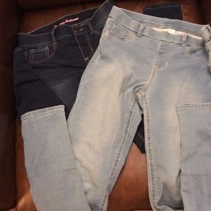 Two pair of jeggings